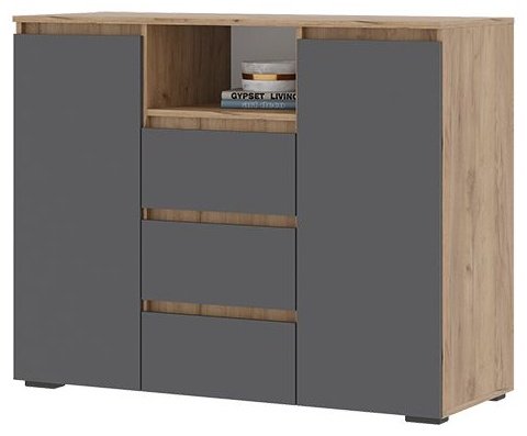 Комплект Стендмебель Хелен серый, золотой