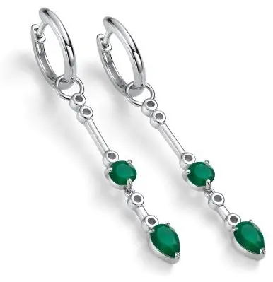 Серьги АЛЬКОР 02-5791_00АГ-00 вес 5.2 г серебро, агат купить,54400
