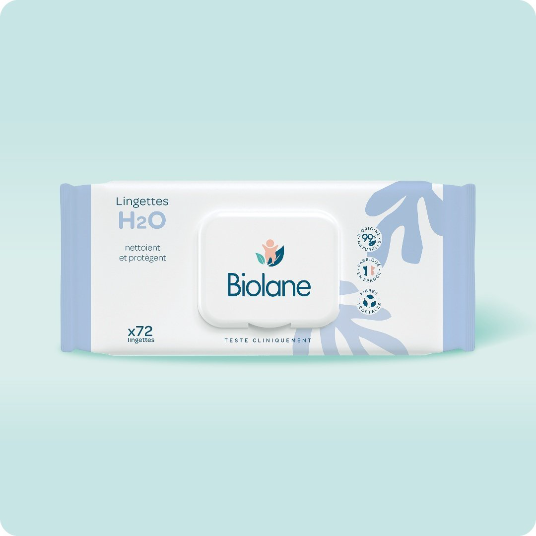 Biolane H2O Детские очищающие салфетки 72 шт купить,NaN