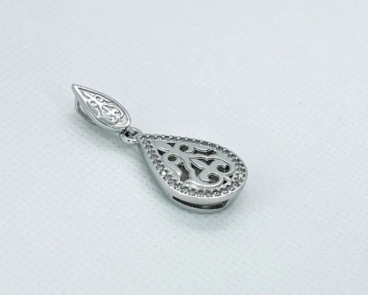 Подвеска Кристалл-L П-2583-01-1 вес 5 г серебро, фианит купить,18000