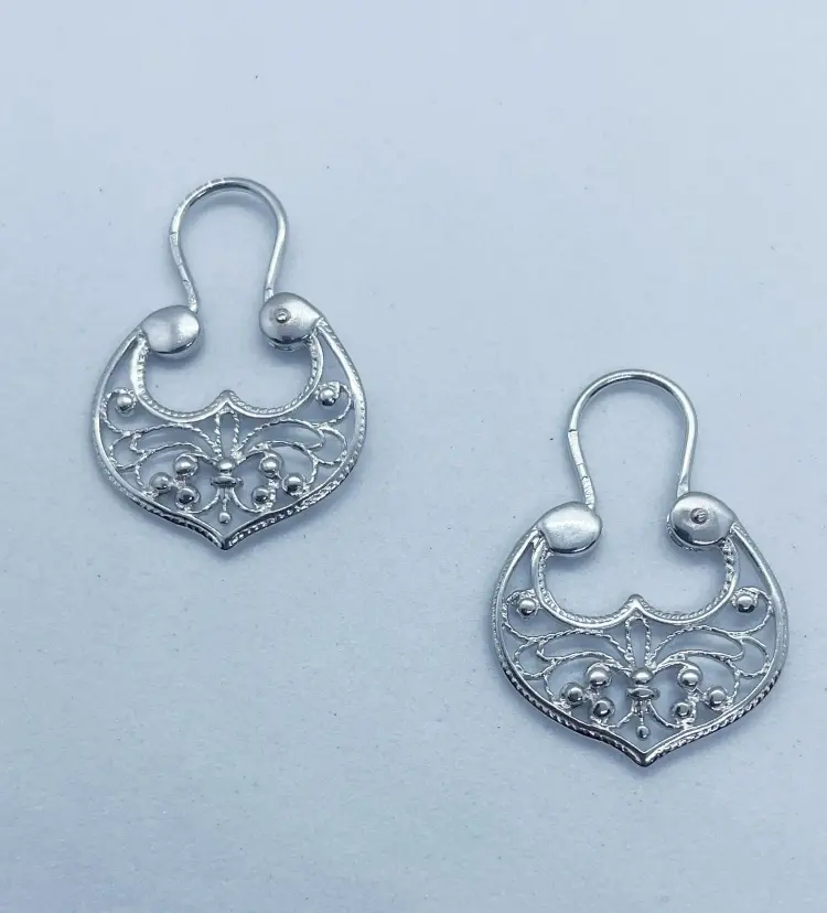 Серьги Кристалл-L С-95-1 вес 3 г серебро, без вставок купить,14000