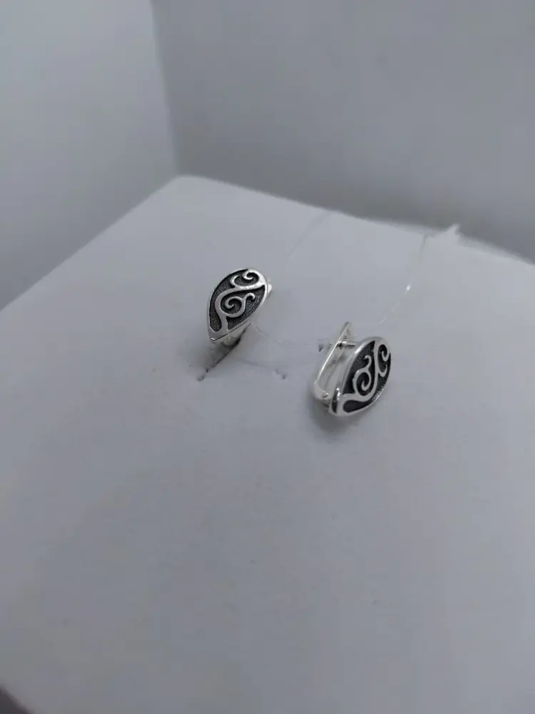 Серьги Кристалл-L С-0527-1 вес 3 г серебро, без вставок купить,16000