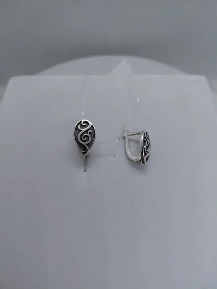 Серьги Кристалл-L С-0527-1 вес 3 г серебро, без вставок купить,16000