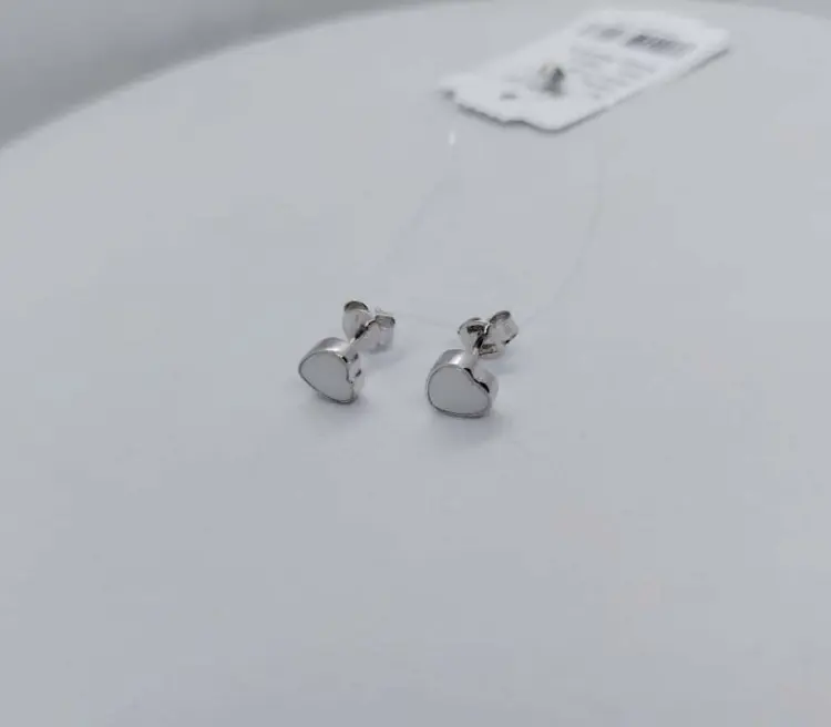 Пусеты Кристалл-L 81-1 вес 1.3 г серебро, керамика купить,10000