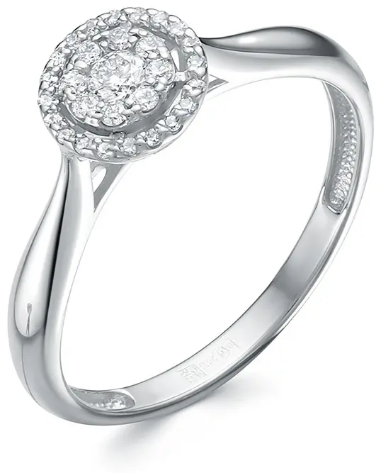 Vesna Jewelry 12752-251-46-00 размер 18 вес 2.1 г золото, бриллиант купить,349500