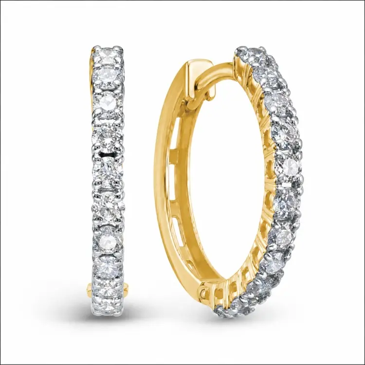 Серьги BUBLIK JEWELRY BR2182091010Y вес 2.3 г золото, бриллиант выращенный купить,652500