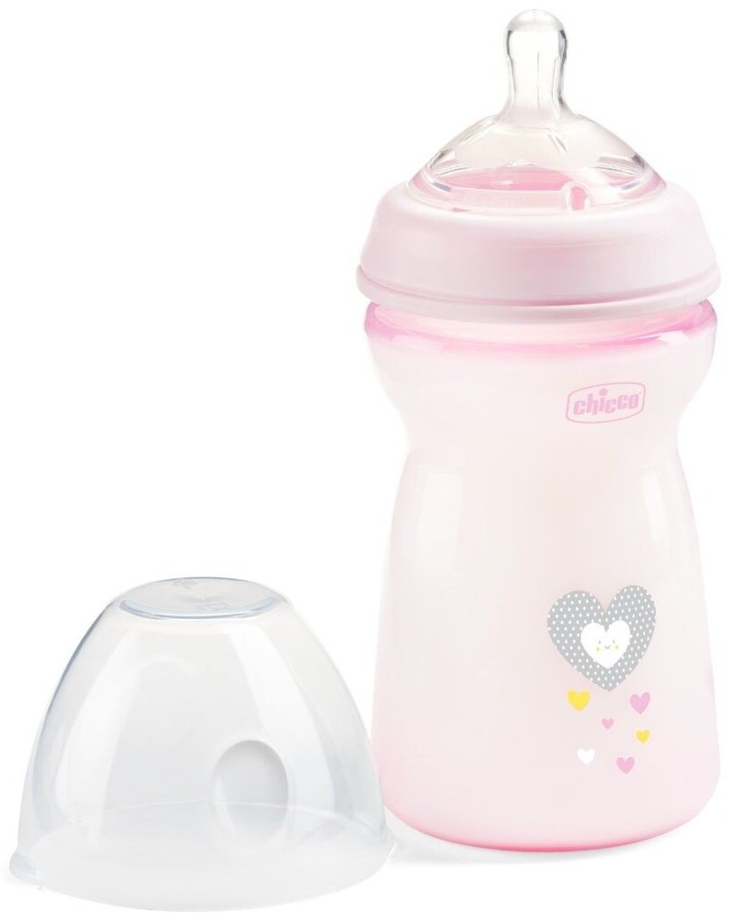 Бутылочка Chicco Natural Feeling розовый купить,0