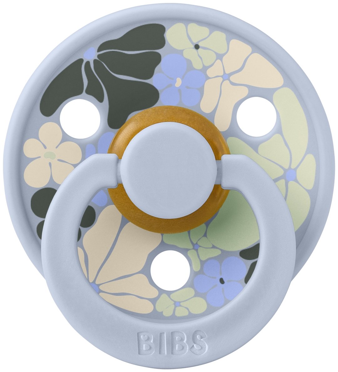 Пустышка BIBS Studio Colour Flower Child Dusty Blue 6&#43; месяцев, мультиколор