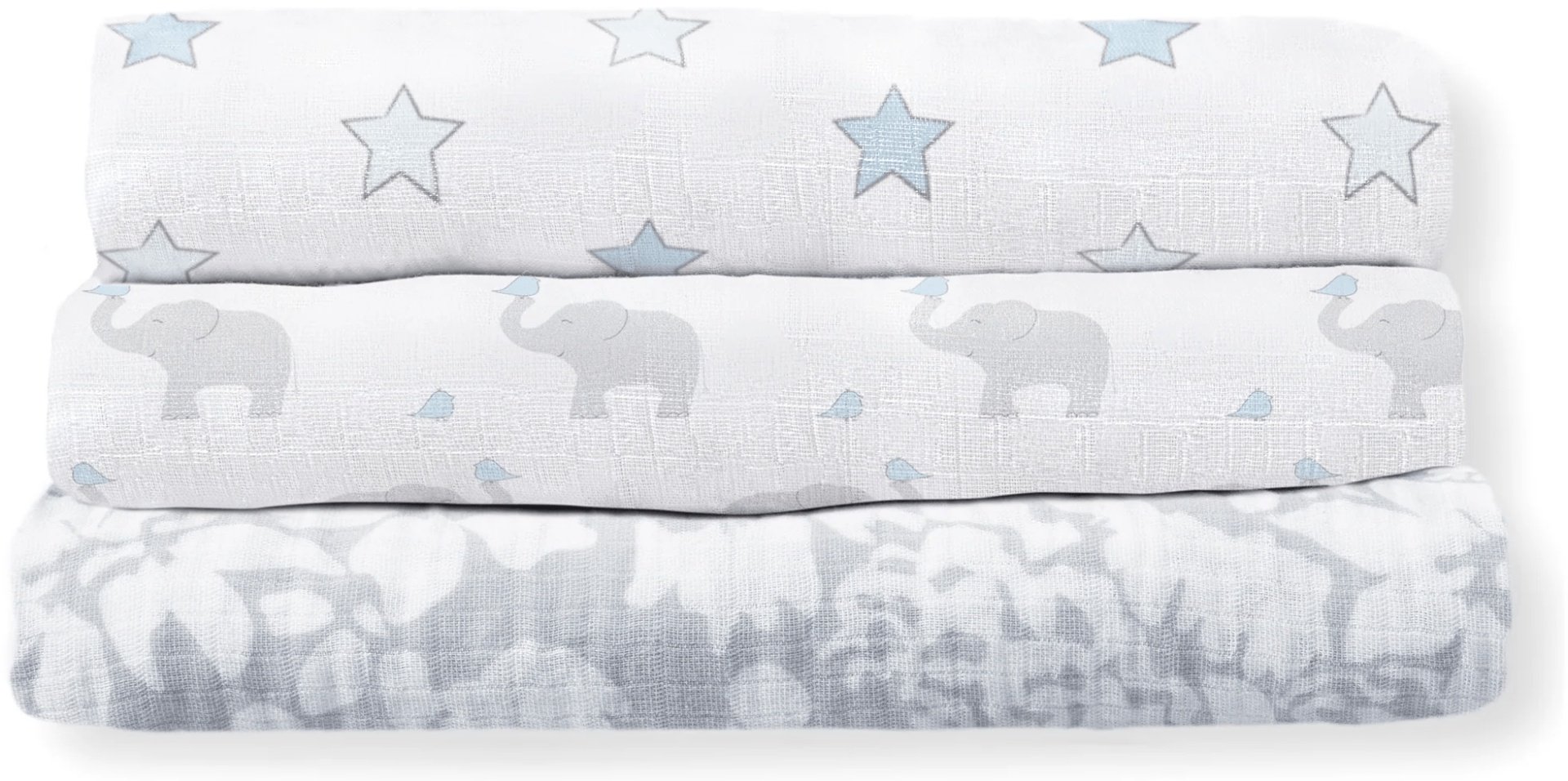 Пеленка текстильная Swaddle Designs Elephant Parade SD-454ST-458PB-464B, 3 шт, 120x120 см - ForteMarket Пеленка текстильная Swaddle Designs Elephant Parade SD-454ST-458PB-464B, 3 шт, 120x120 см купить,0