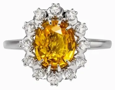 Maxim Demidov 1_04621 размер 17.2 вес 2.73 г золото, цитрин, бриллиант купить,790000
