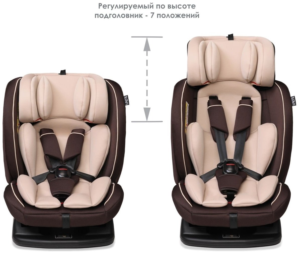 Автокресло iLovi Born Braun 0/1/2/3 (до 36 кг) бежевый, темно-коричневый - ForteMarket Автокресло iLovi Born Braun 0/1/2/3 (до 36 кг) бежевый, темно-коричневый купить,0