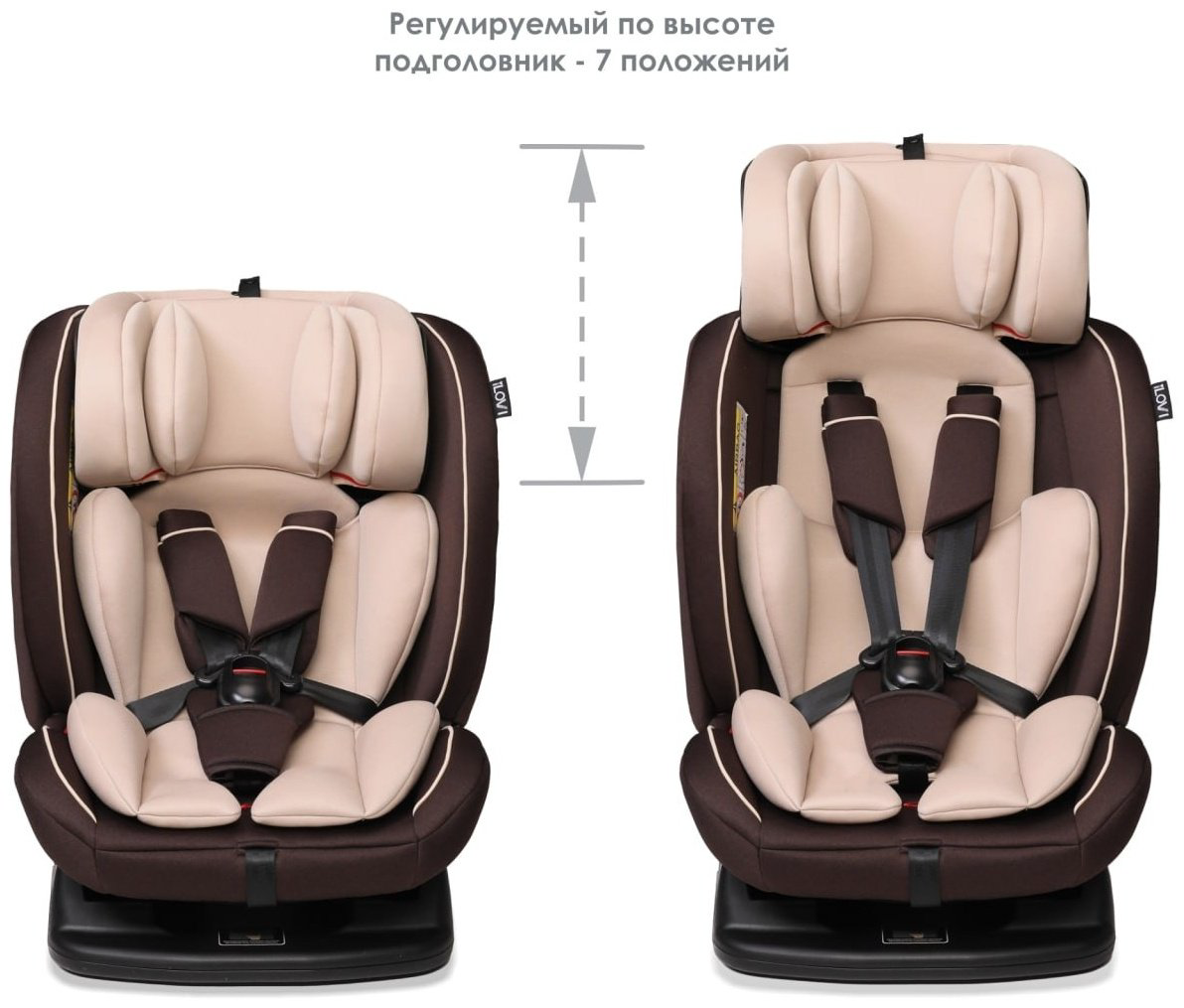 Автокресло iLovi Born Braun 0/1/2/3 (до 36 кг) бежевый, темно-коричневый купить,NaN