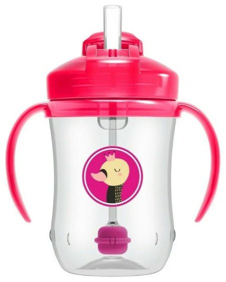 Поильник с трубочкой Dr. Browns, 270 мл, пластик/силикон