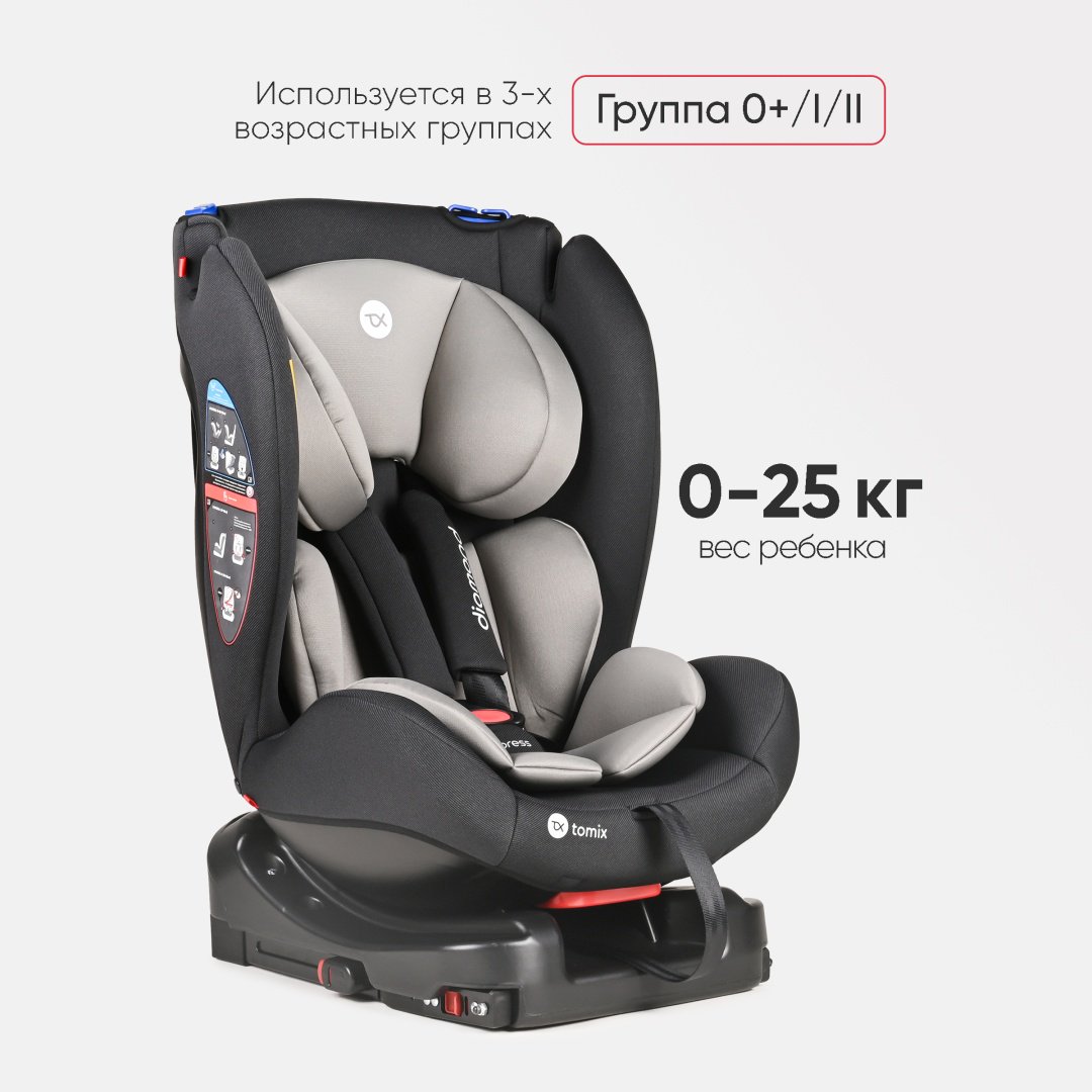 TOMIX Diamond Isofix 0/1/2 (до 25 кг) черный купить,0