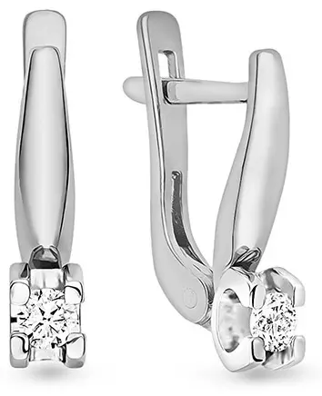 Серьги Grant 5601348 вес 2.02 г золото, бриллиант купить,NaN