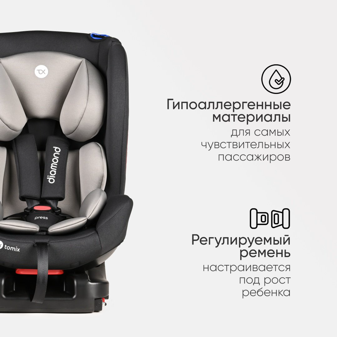 TOMIX Diamond Isofix 0/1/2 (до 25 кг) черный купить,NaN