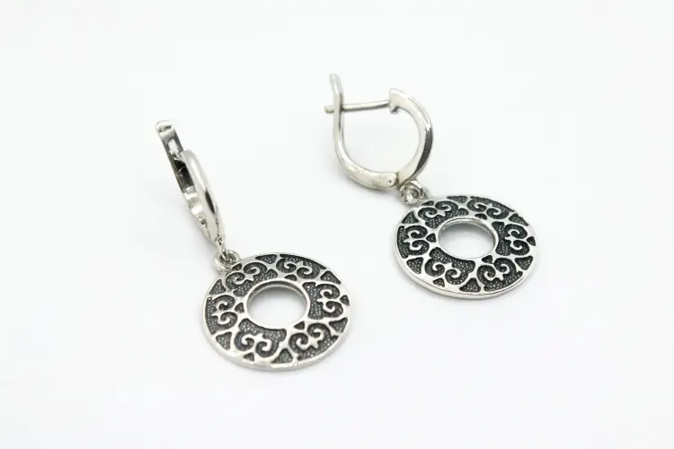 Серьги Кристалл-L С-0521-1 вес 5.5 г серебро, без вставок купить,24000