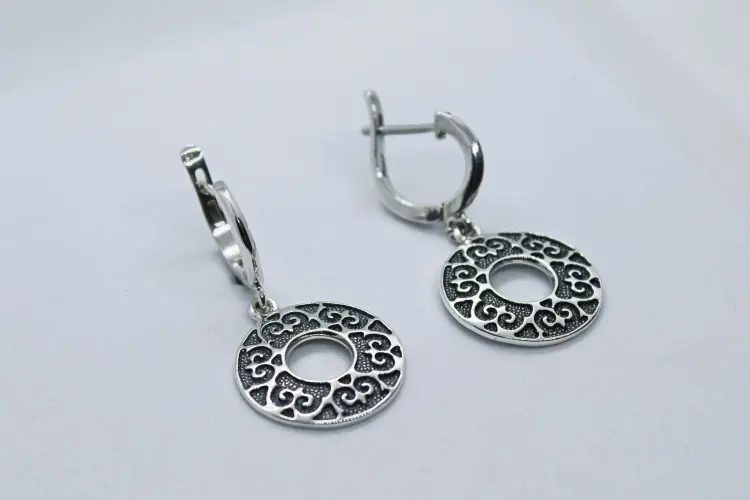 Серьги Кристалл-L С-0521-1 вес 5.5 г серебро, без вставок купить,24000