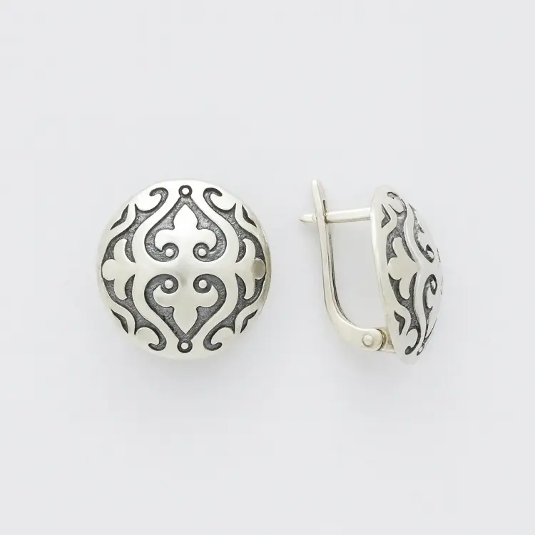 Серьги Кристалл-L С-0586-1 вес 8 г серебро, без вставок купить,33200
