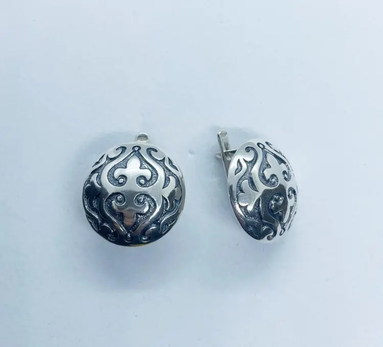 Серьги Кристалл-L С-0586-1 вес 8 г серебро, без вставок купить,33200