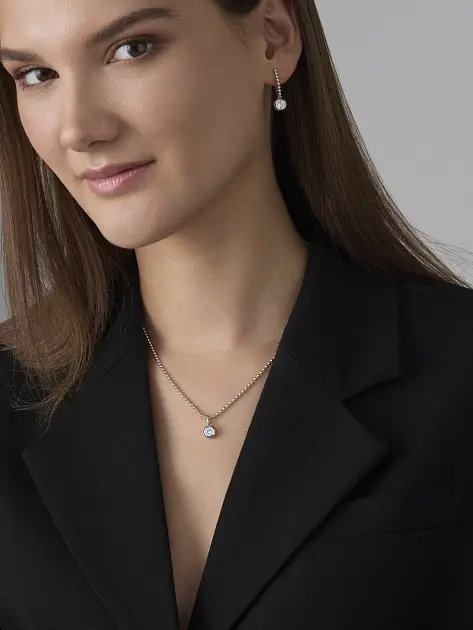 Колье АЛЬКОР 06-4905_00КЦ-00 длина 42 см вес 5 г серебро, фианит - ForteMarket Колье АЛЬКОР 06-4905_00КЦ-00 длина 42 см вес 5 г серебро, фианит купить,53200