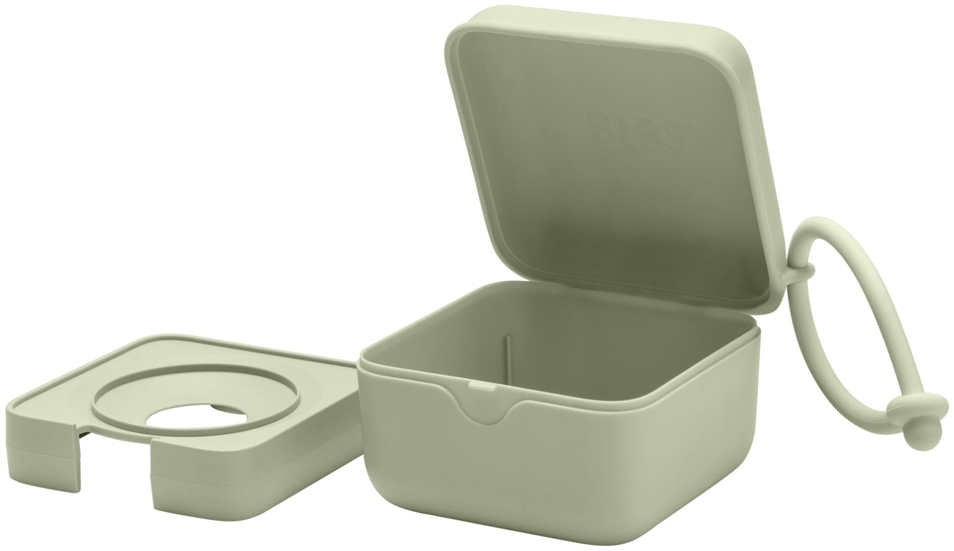 Футляр для пустышек BIBS Pacifier Box Sage, 1 шт, зеленый купить,0