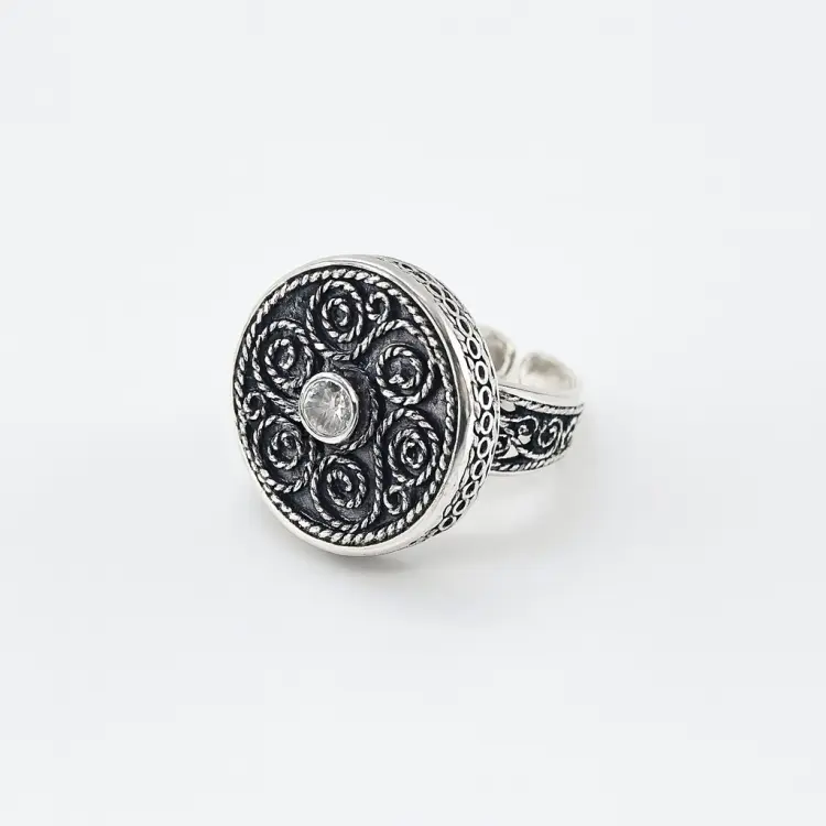 Кристалл-L К-35-56_бел размер 19 вес 17.6 г серебро, фианит купить,44000