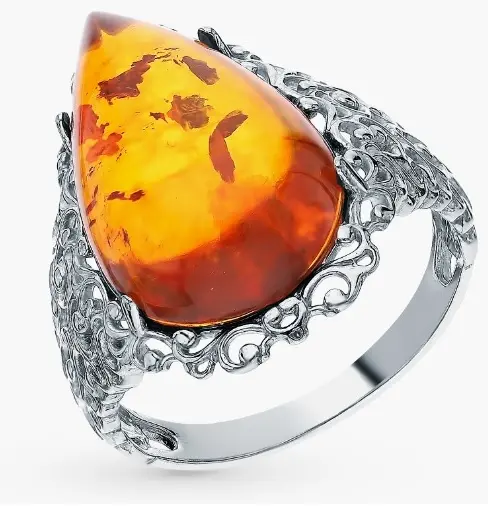AMBER TEAM 920041760aa размер 20 вес 3.6 г серебро, янтарь купить,NaN