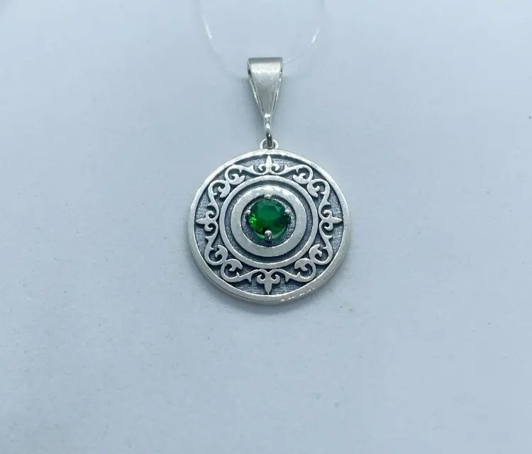 Подвеска Кристалл-L П-2562-03-1 вес 4 г серебро, фианит купить,10800