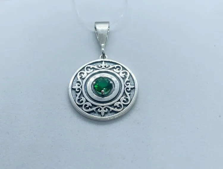 Подвеска Кристалл-L П-2562-03-1 вес 4 г серебро, фианит купить,10800