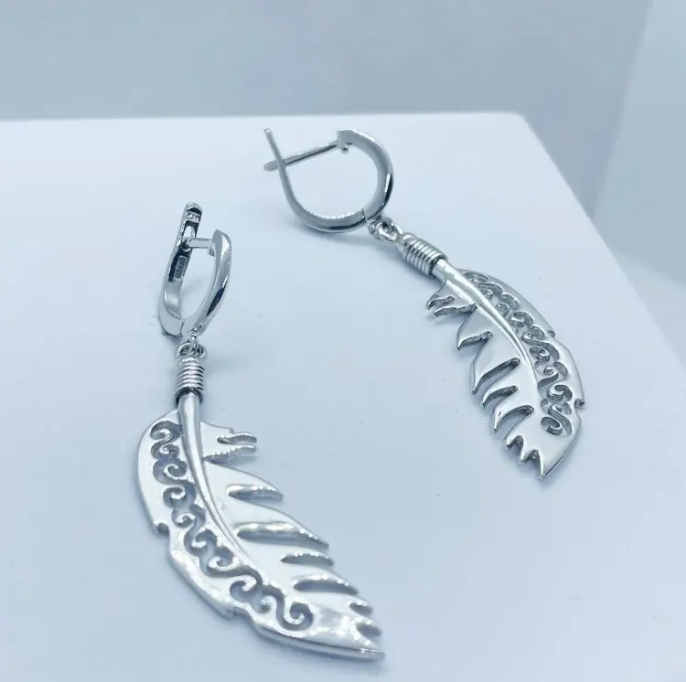 Серьги Кристалл-L С-0526-1 вес 9 г серебро, без вставок купить,33600
