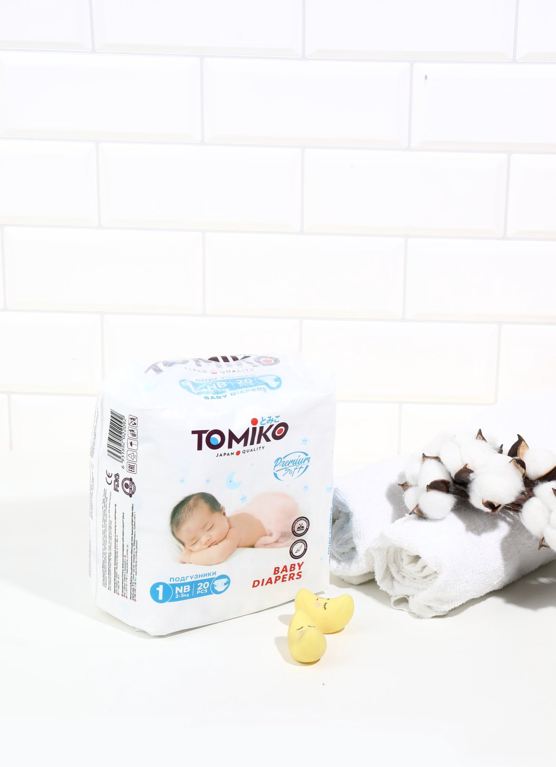 Подгузники Tomiko 1, 20 шт купить,NaN