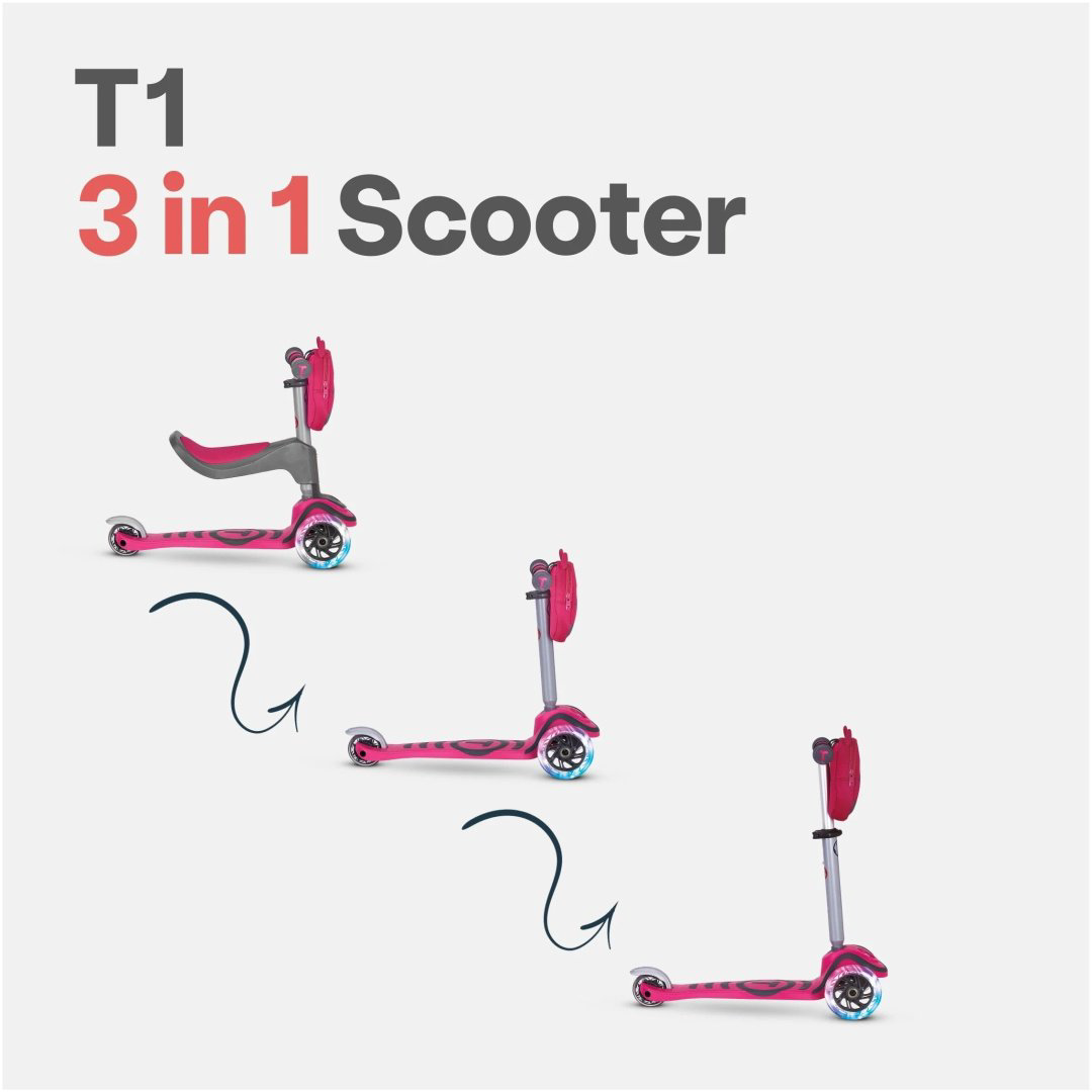 Самокат SmarTrike Scooter T1 Pink розовый купить,NaN