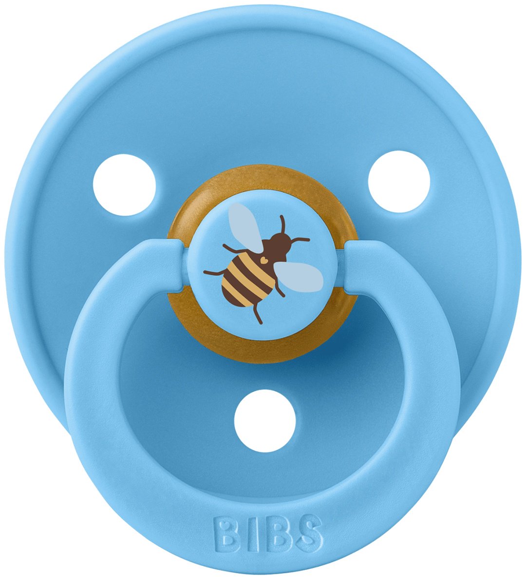 Пустышка BIBS Studio Colour Bumblebee - Breeze 0&#43; месяцев, 1 шт, голубой