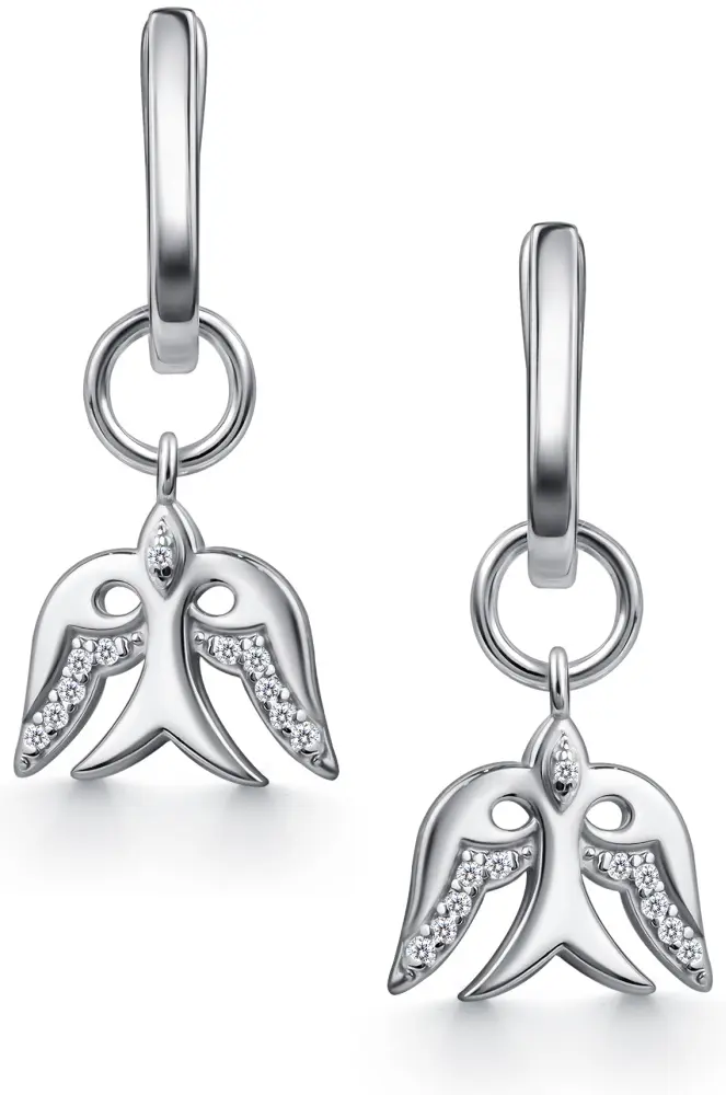 Серьги АЛЬКОР 02-5301_00КЦ-00 вес 4 г серебро, фианит купить,31200