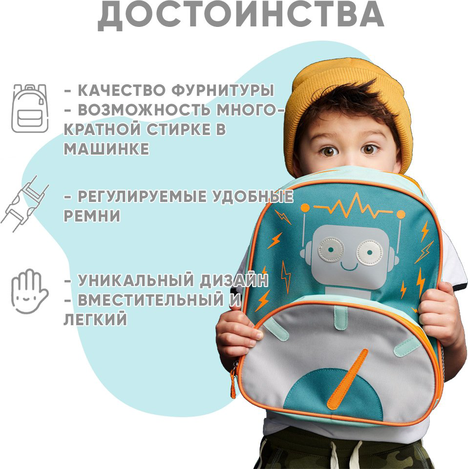 Рюкзак SKIP HOP полиэстер серый купить,NaN