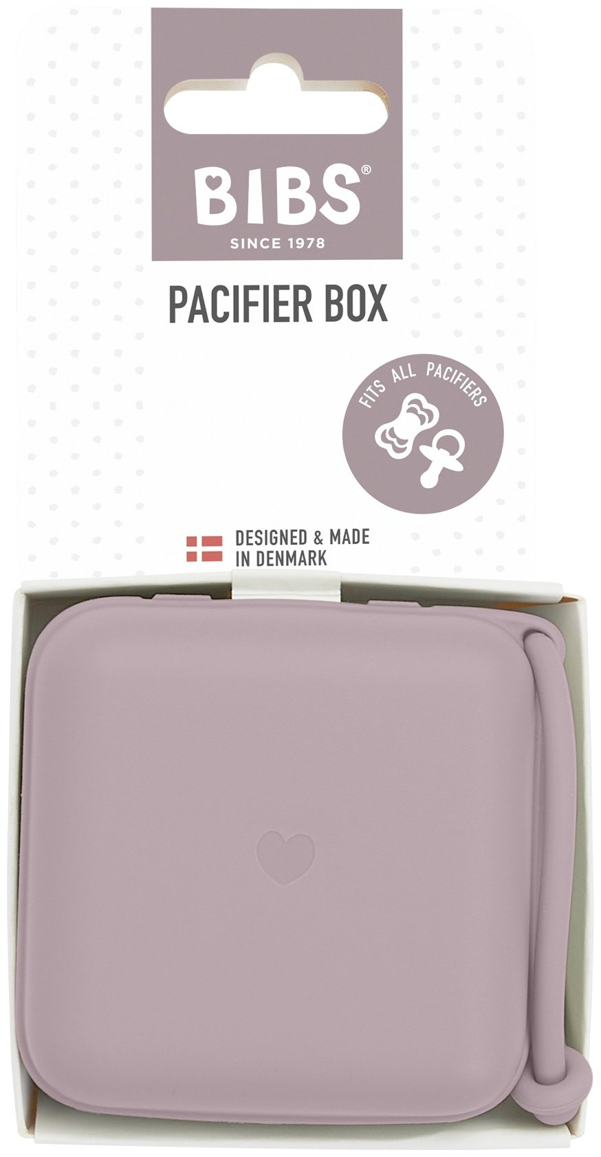 BIBS Футляр для пустышек Pacifier Box Dusky Lilac купить,10290
