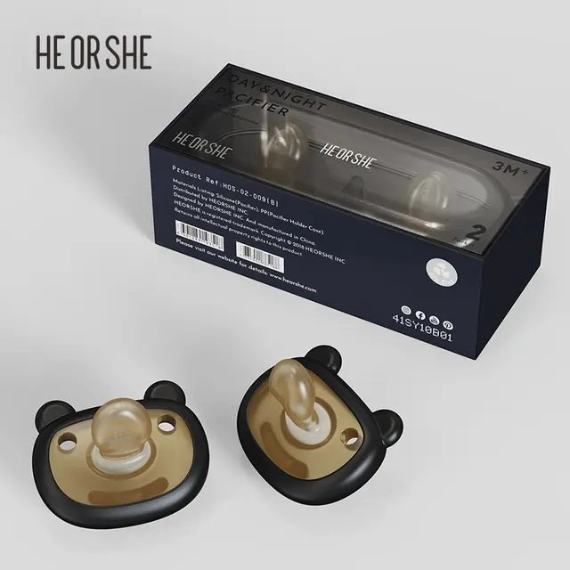Пустышка HEORSHE 6301289193518, 2 шт, черный