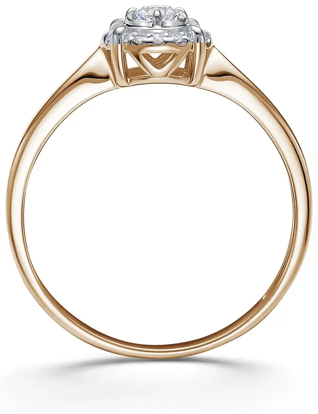Кольцо Vesna Jewelry 11903-159-00-00_18.5 размер 18.5 вес 2.5 г золото, бриллиант купить,424000