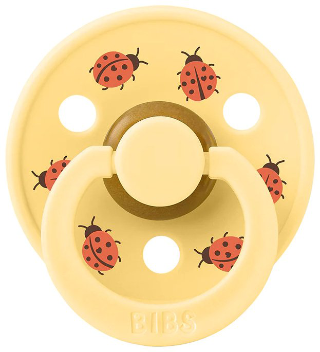 Пустышка BIBS Ladybug Friends, 1 шт, желтый купить,NaN