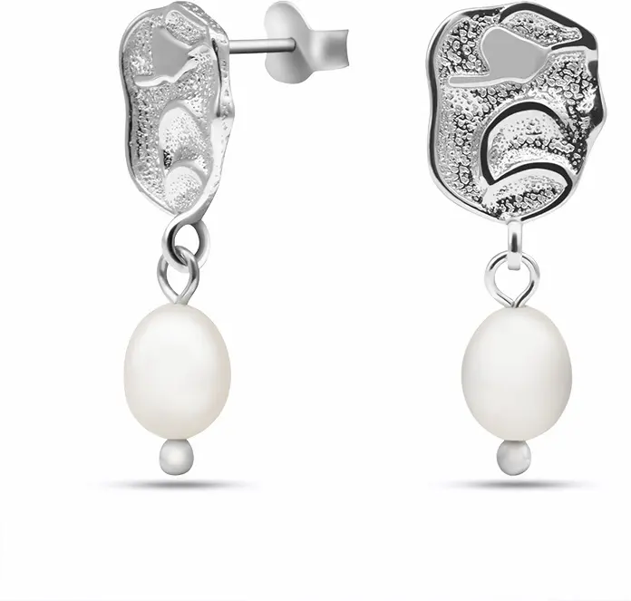 Серьги Silver WINGS 022231119a вес 3.2 г серебро, культивированный жемчуг купить,11200