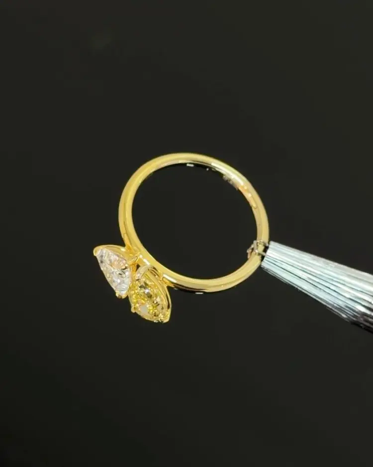 Кольцо TRIMOF 01-023-Y14K-PT-LG700508929 размер 17 вес 2.76 г золото, бриллиант выращенный купить,1197000