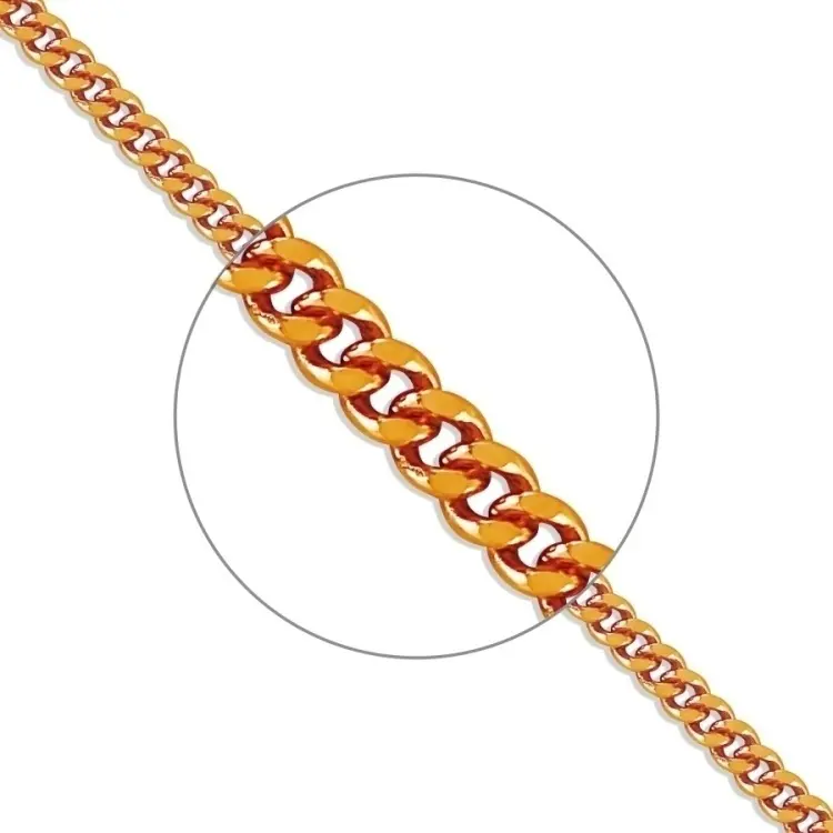 Цепь Gold Reserve 500304521 длина 45 см, вес 1.95 г золото, плетение панцирное купить,NaN