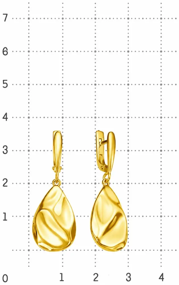 Серьги Tiamo л2-1893 вес 3.74 г золото, без вставок купить,336600