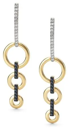 Серьги АЛЬКОР 26902-302 вес 3.47 г золото, сапфир, бриллиант купить,NaN
