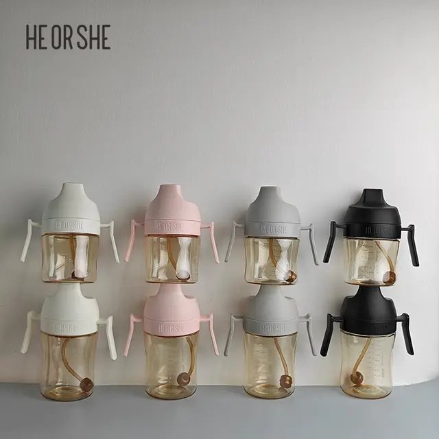 Поильник-непроливайка HEORSHE HOS-02-014-S(G), 210 мл, пластик/силикон купить,NaN