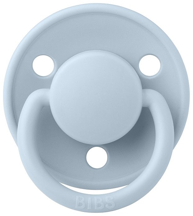 Пустышка BIBS De Lux Latex Baby Blue 0-6 месяцев