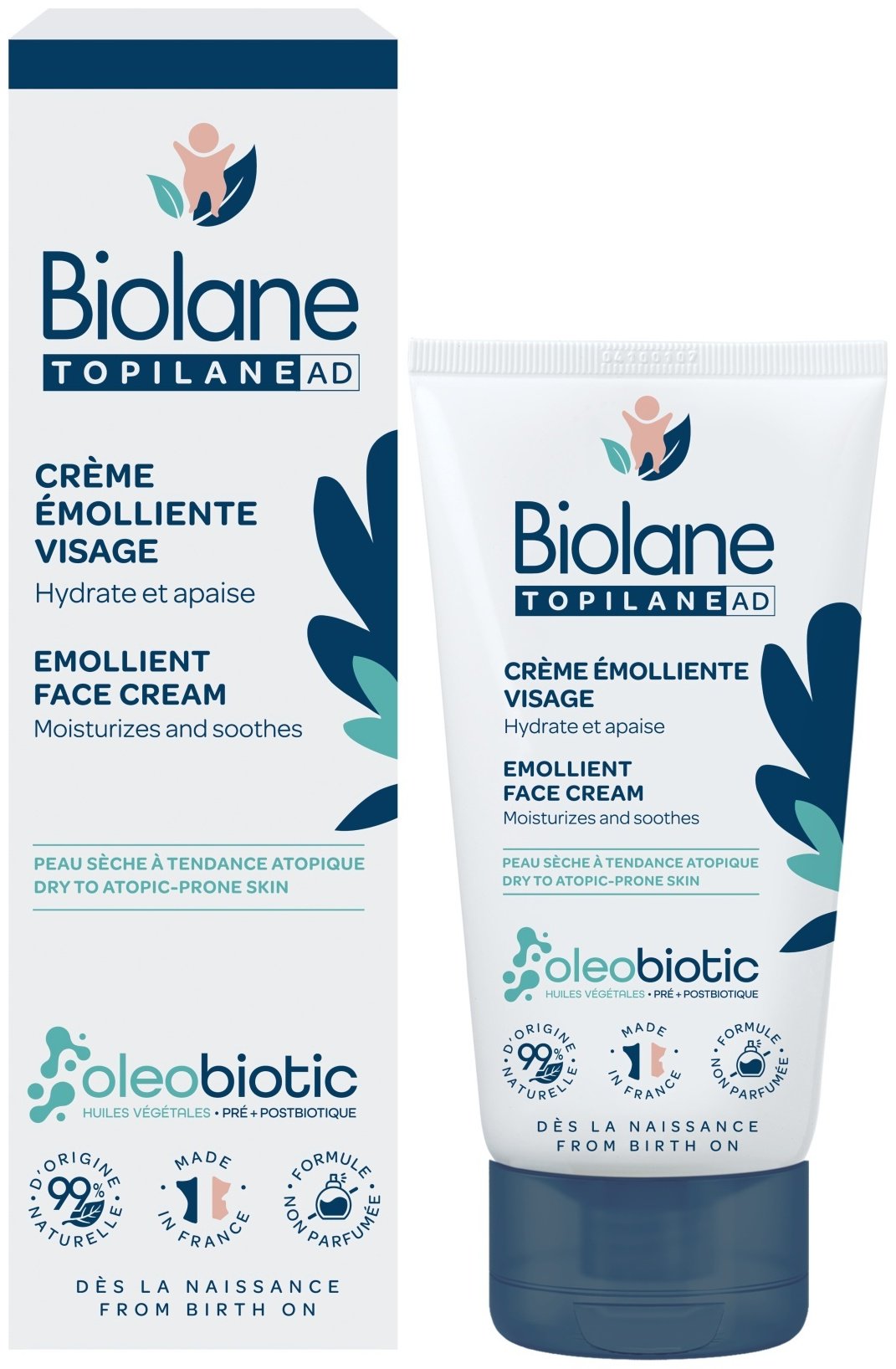 BIOLANE Детский смягчающий крем для лица 50 мл