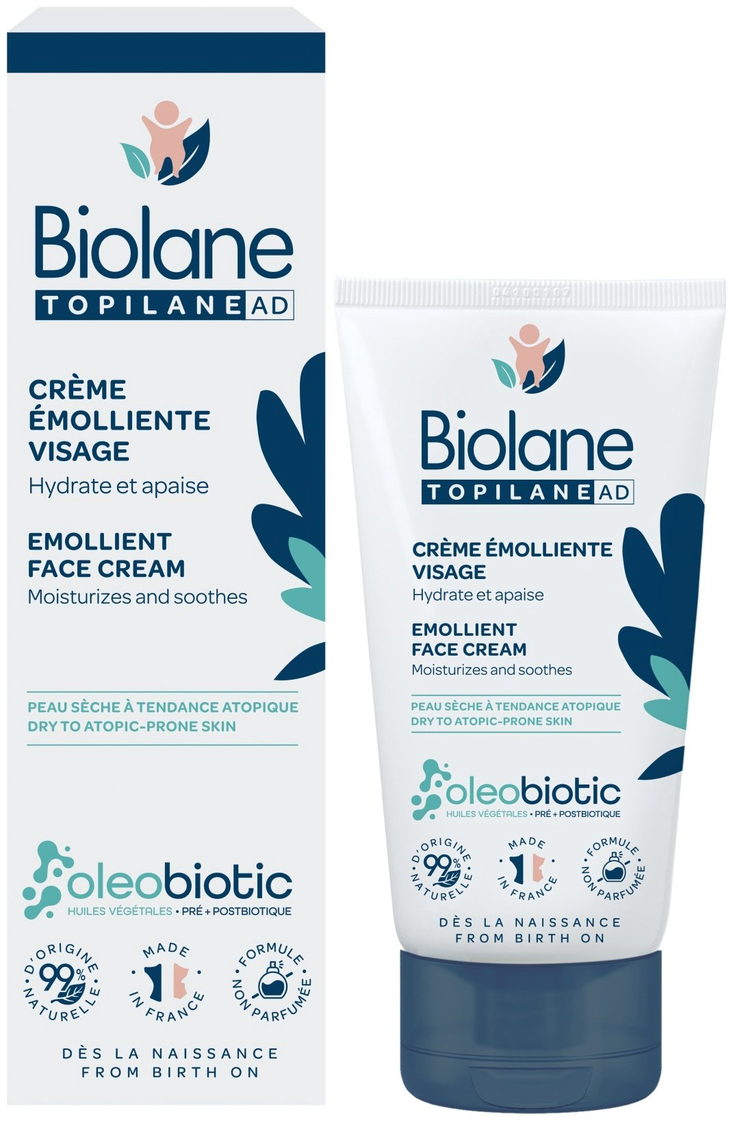 BIOLANE Детский смягчающий крем для лица 50 мл