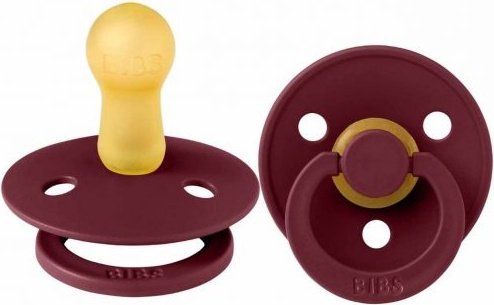 Пустышка BIBS Colour Latex Elderberry 0&#43; месяцев, бордовый